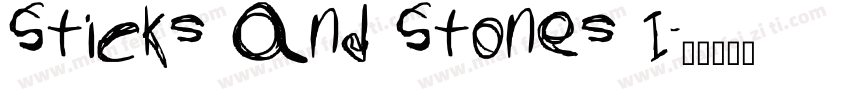 Sticks and Stones I字体转换